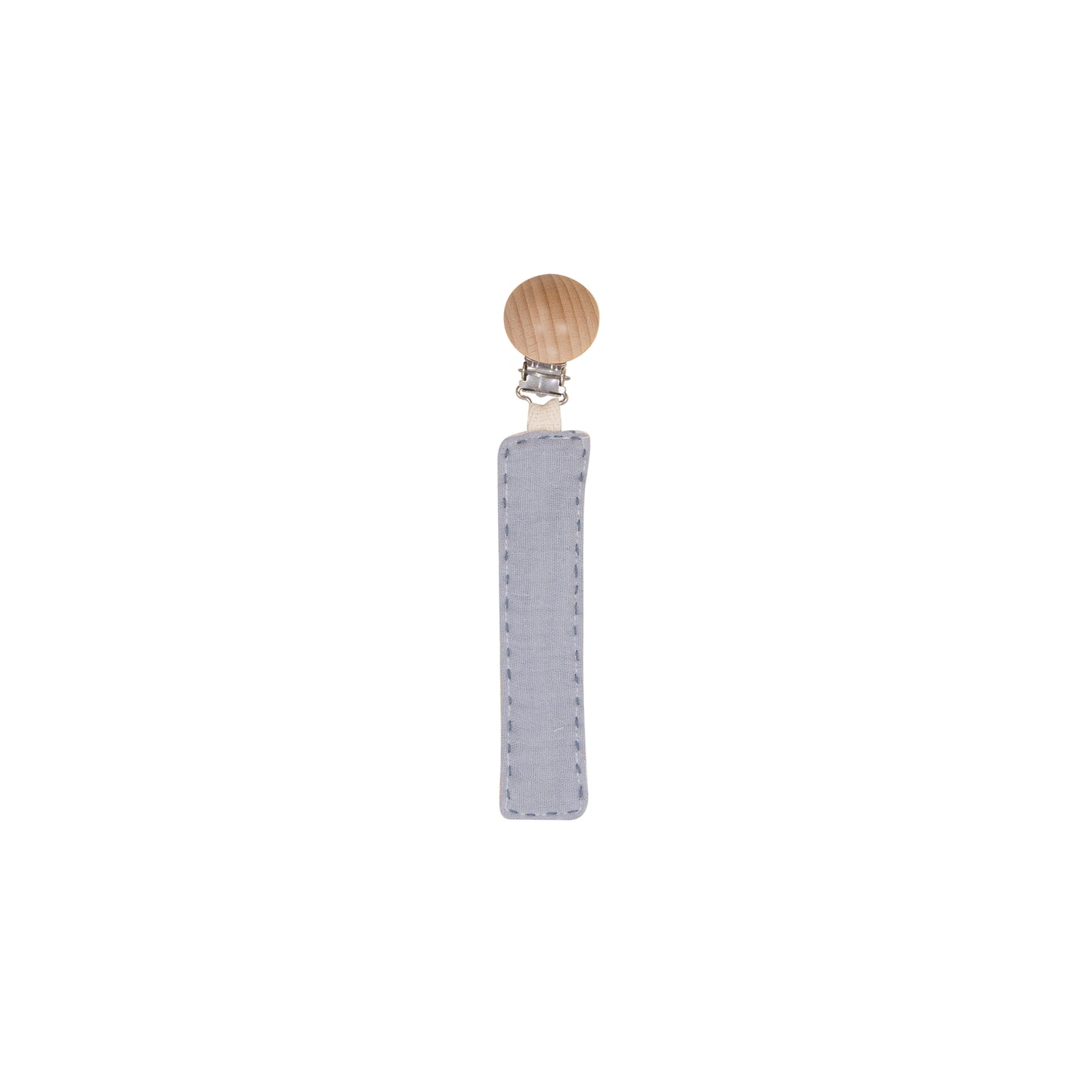 Stitching Pacifier Clip Blue