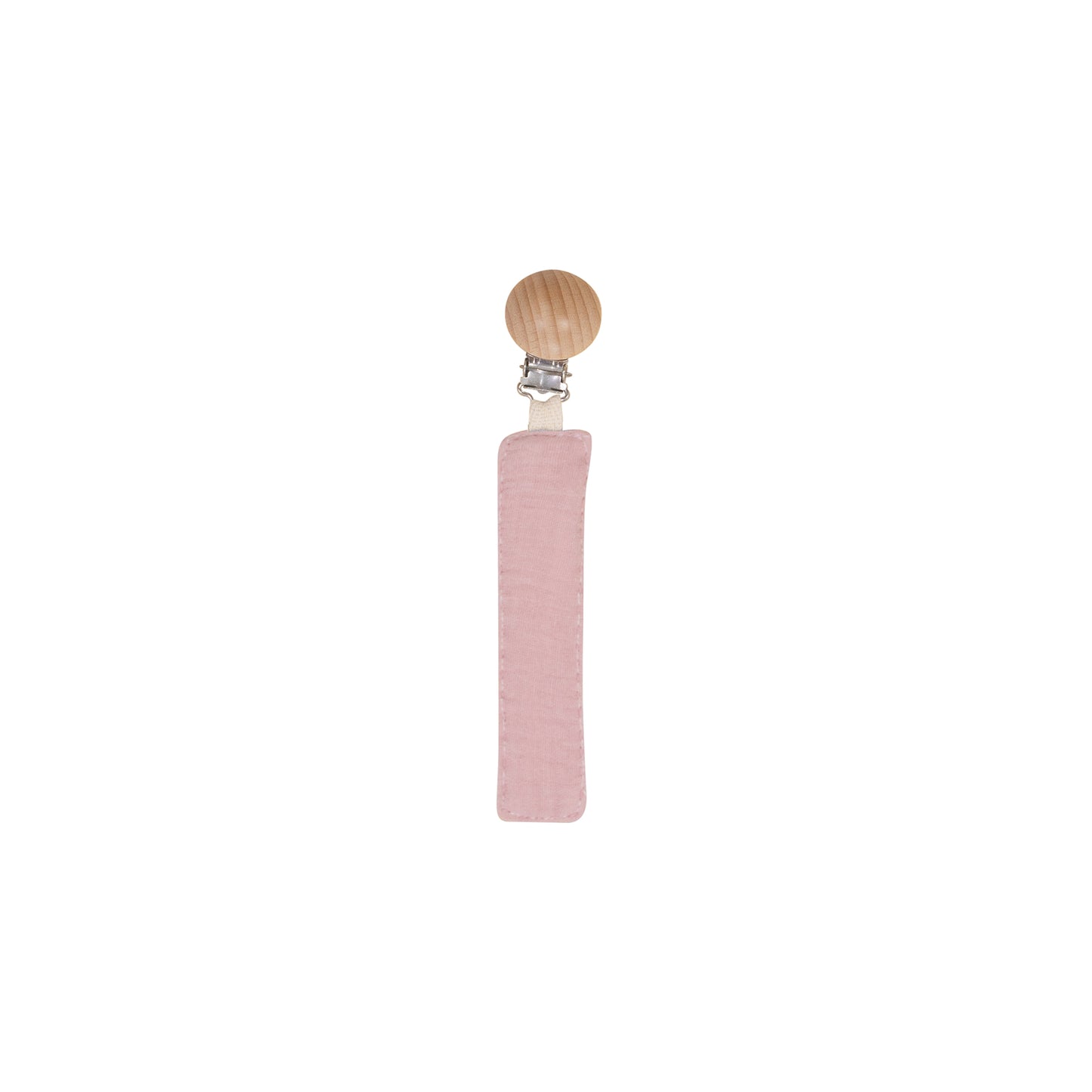 Stitching Pacifier Clip Pink