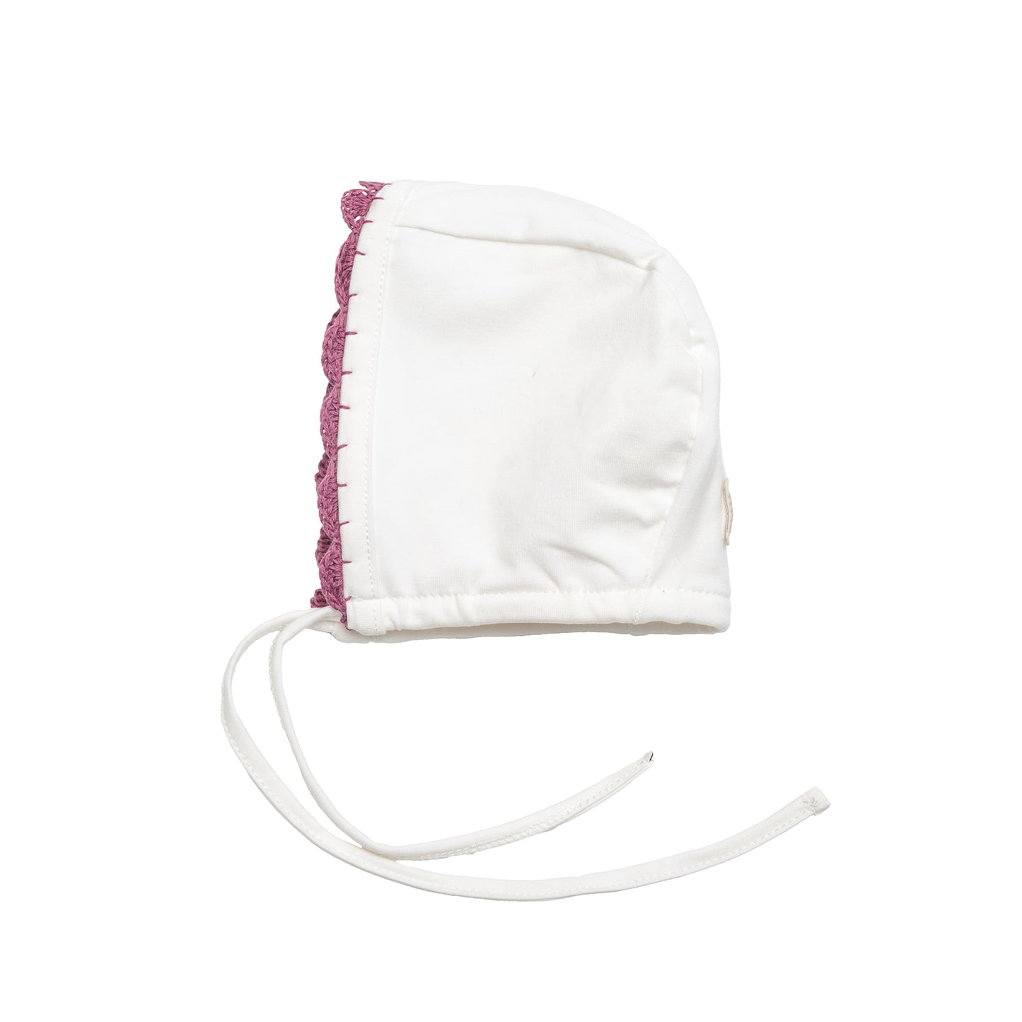Yarn Trim Footie with Bonnet & Knit Sweater Rose