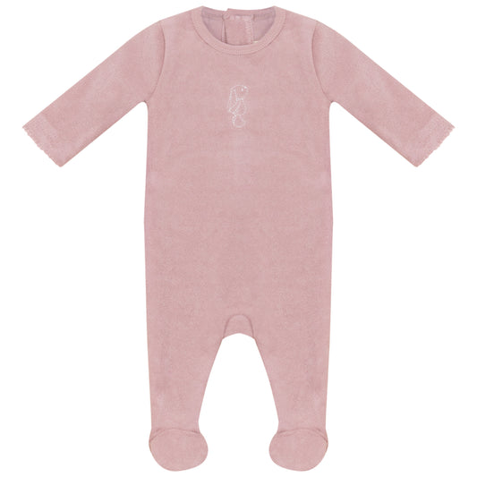 Little Bunny Terry Footie Girls