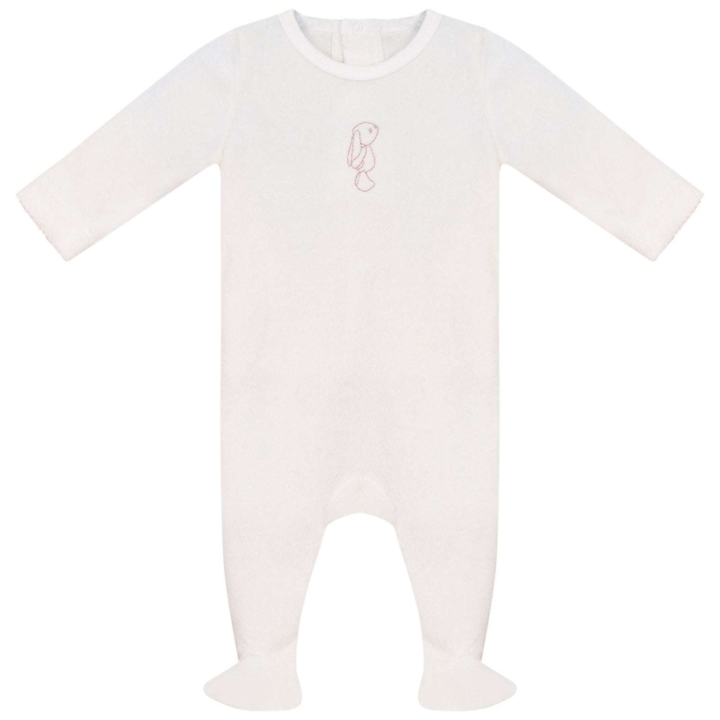 Little Bunny Terry Footie Girls