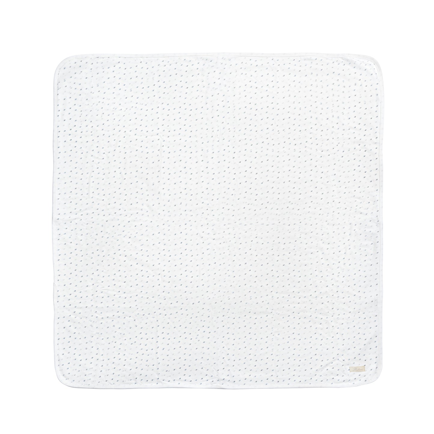 All Over B Footie with Pull on Hat and Blanket Blue