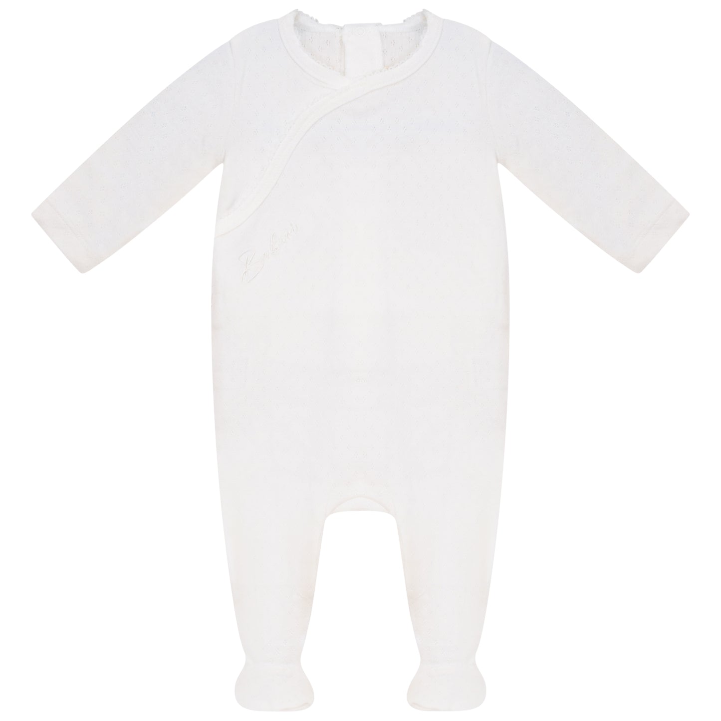 Eyelet Footie White