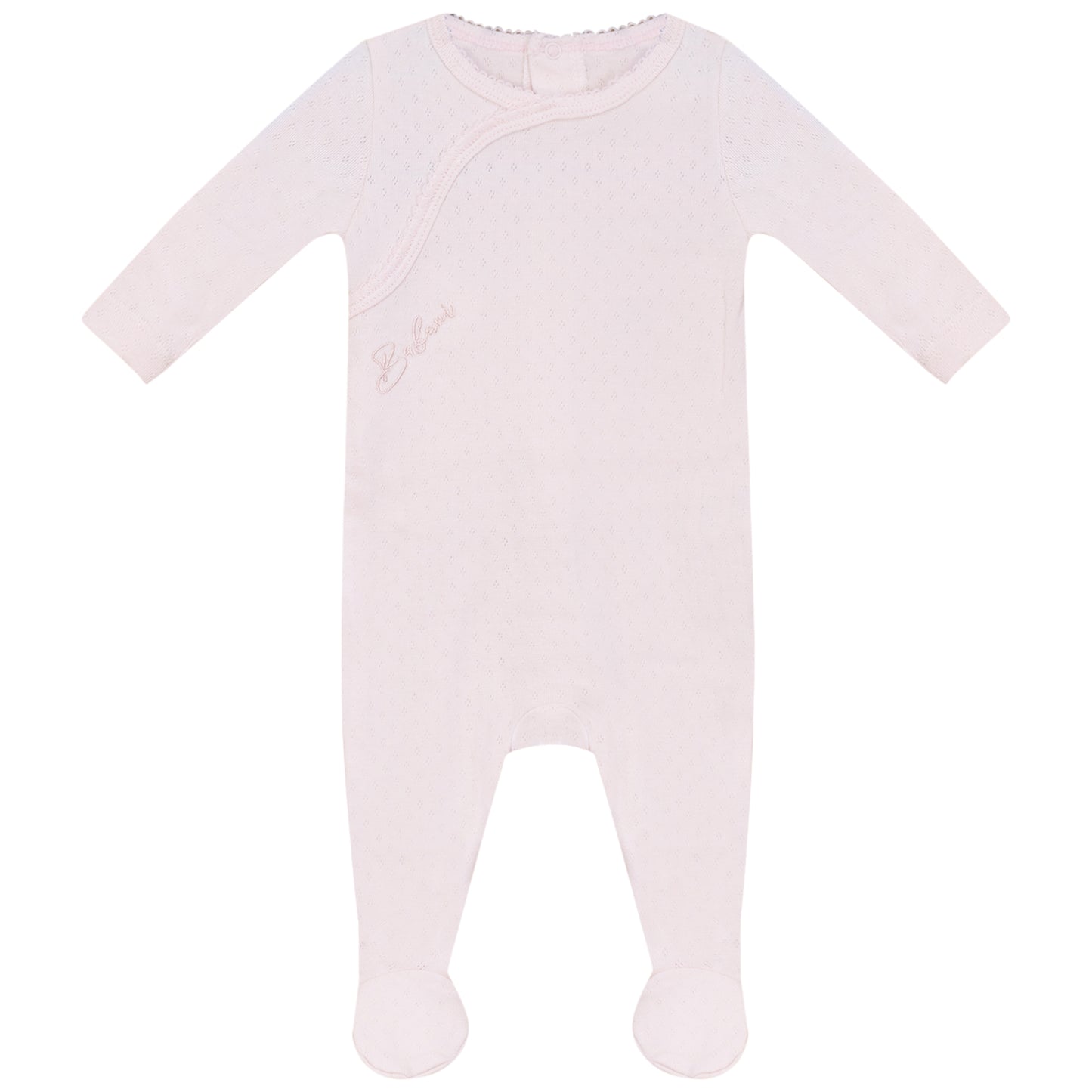 Eyelet Footie Pink