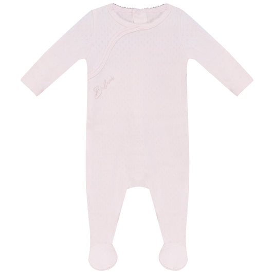 Eyelet Footie Pink