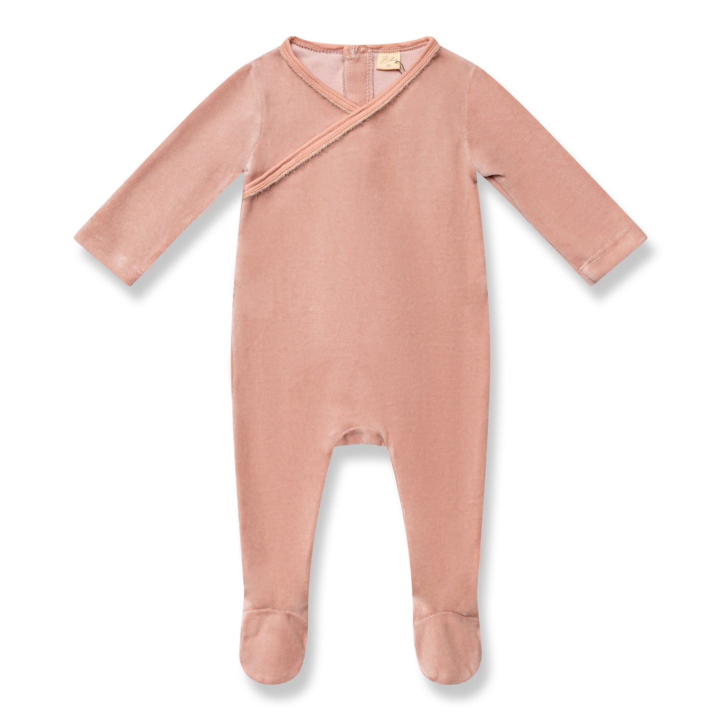 Fur Trim Wrap Footie with Bonnet and Blanket Pink