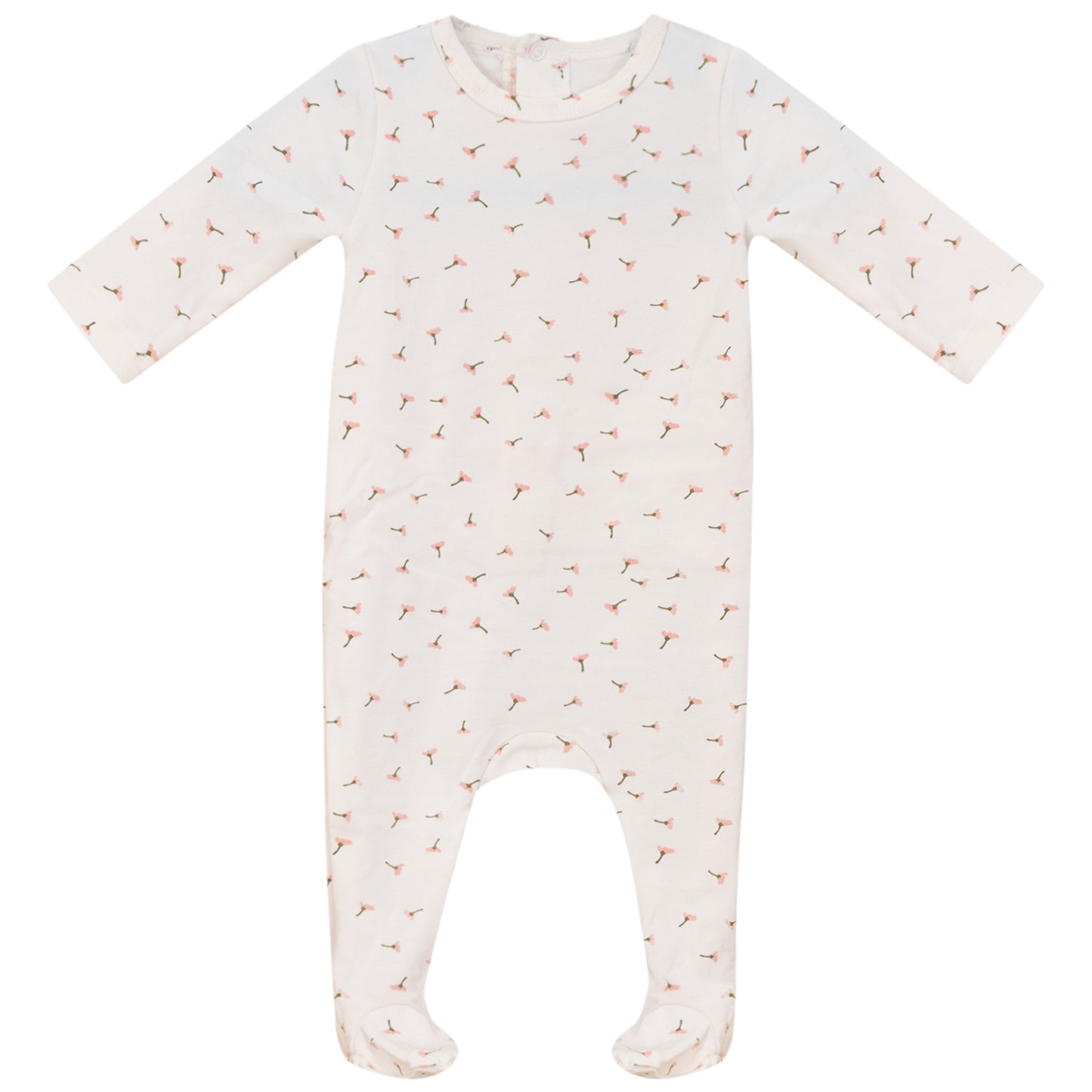 Floral Footie Pink