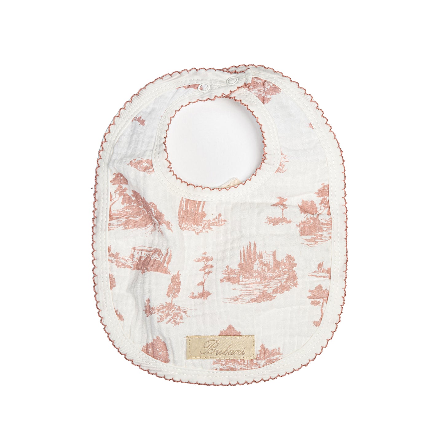 Forest Reversible Bib Pink