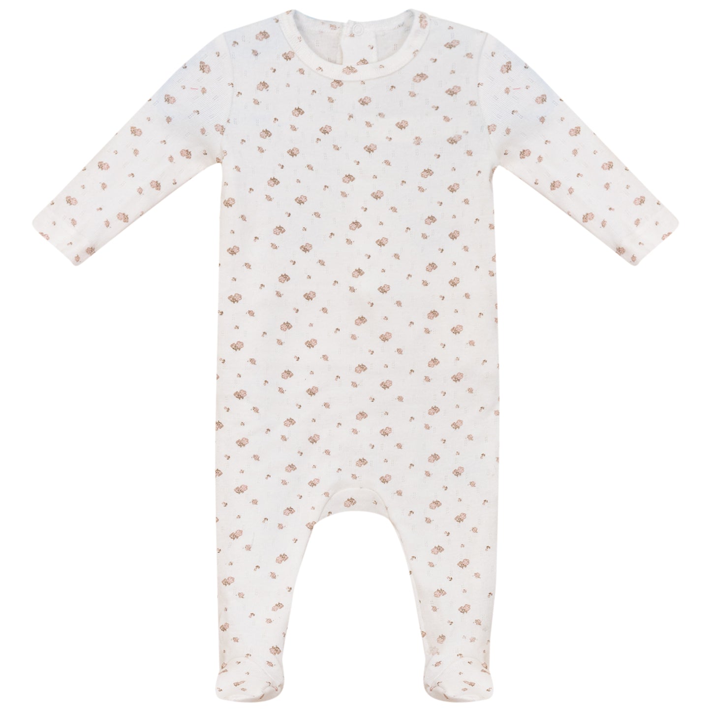 Eyelet Floral Footie