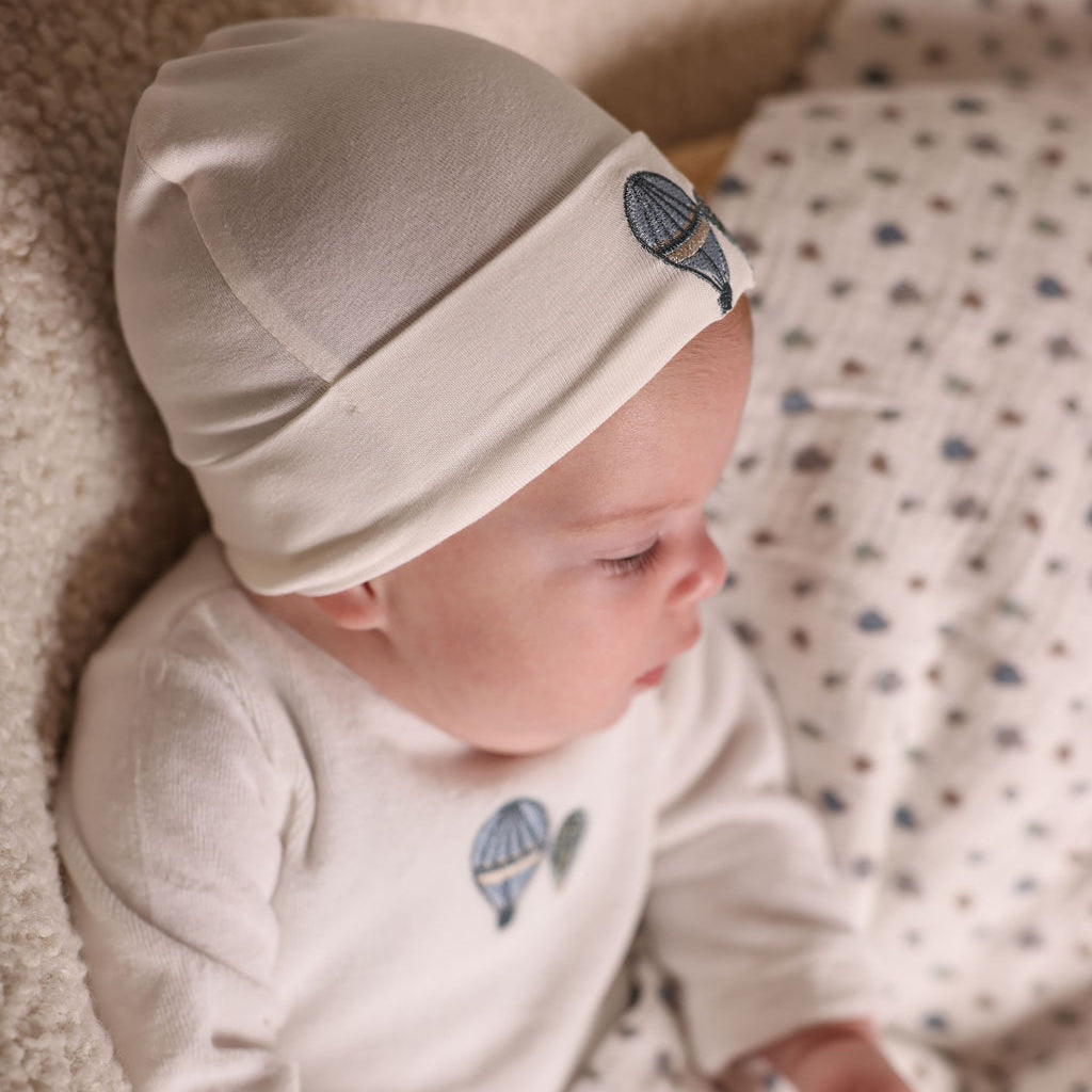 Little Embroidered Hot Balloon Footie