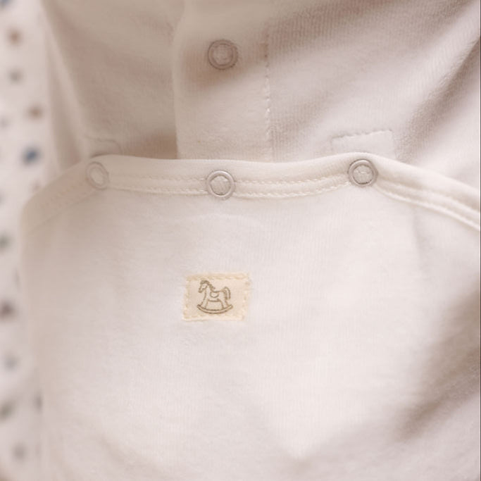 Little Embroidered Hot Balloon Footie