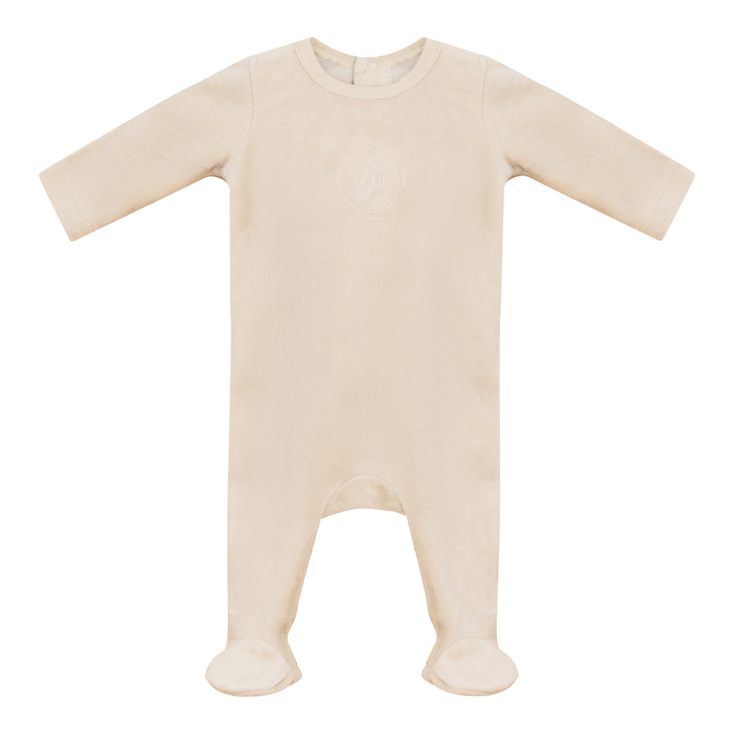 Embroidered B Footie Boys