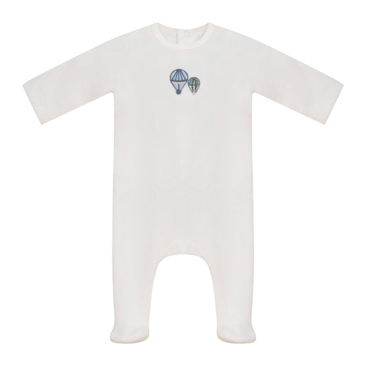Little Embroidered Hot Balloon Footie