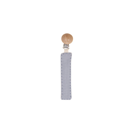 Stitching Pacifier Clip Blue