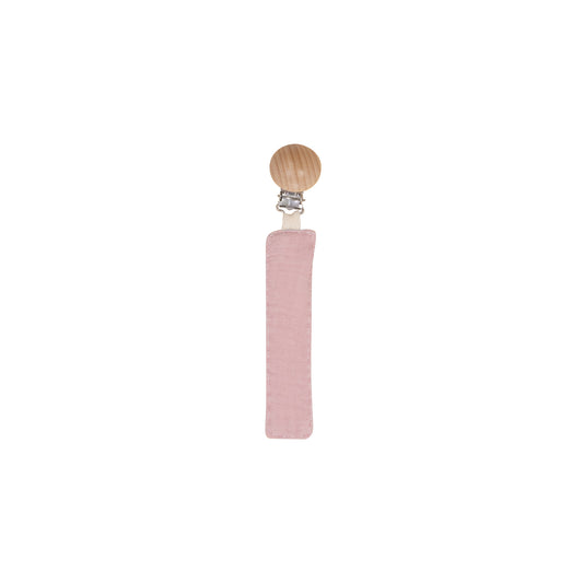 Stitching Pacifier Clip Pink