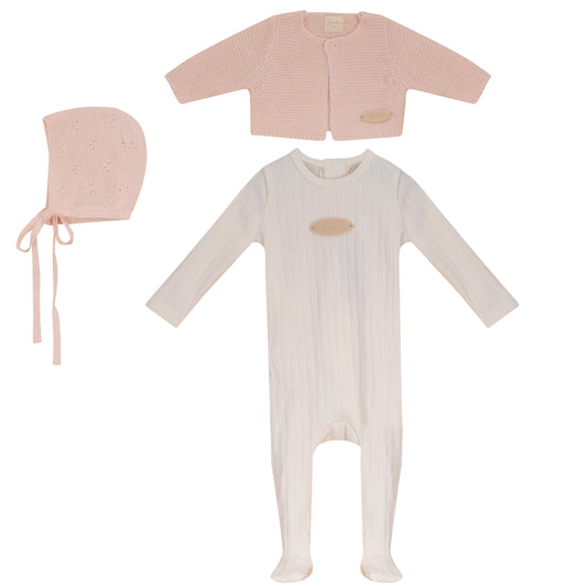 Footie, Sweater and Bonnet Set [471W276G]