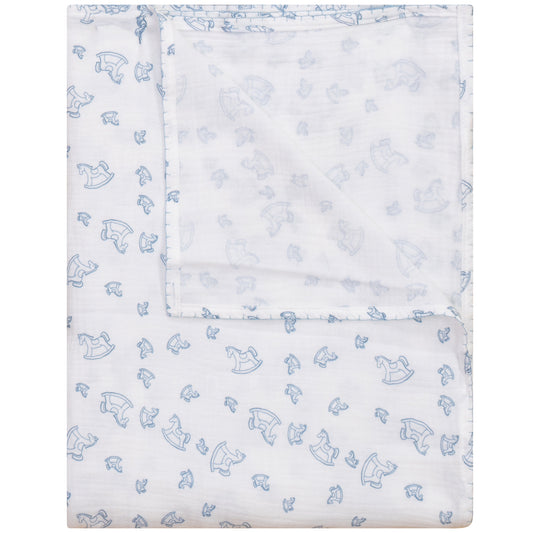 All-Over Print Horse Muslin Blanket [472W274B]