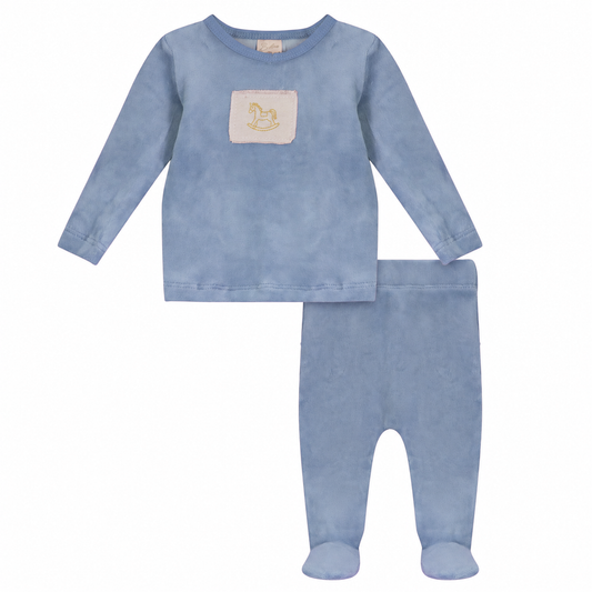 Horse Velour Two Piece Set [476W274B]