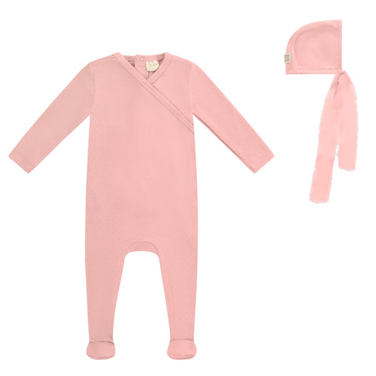 Wrap w/ Chiffon Ribbon Footie and Bonnet