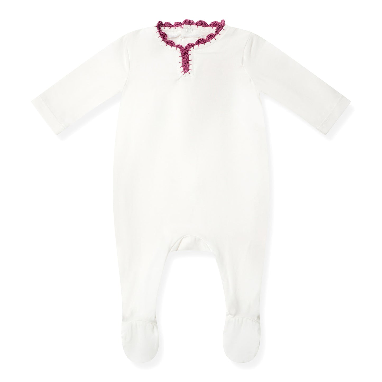 Yarn Trim Footie with Bonnet, Blanket & Knit Sweater Rose