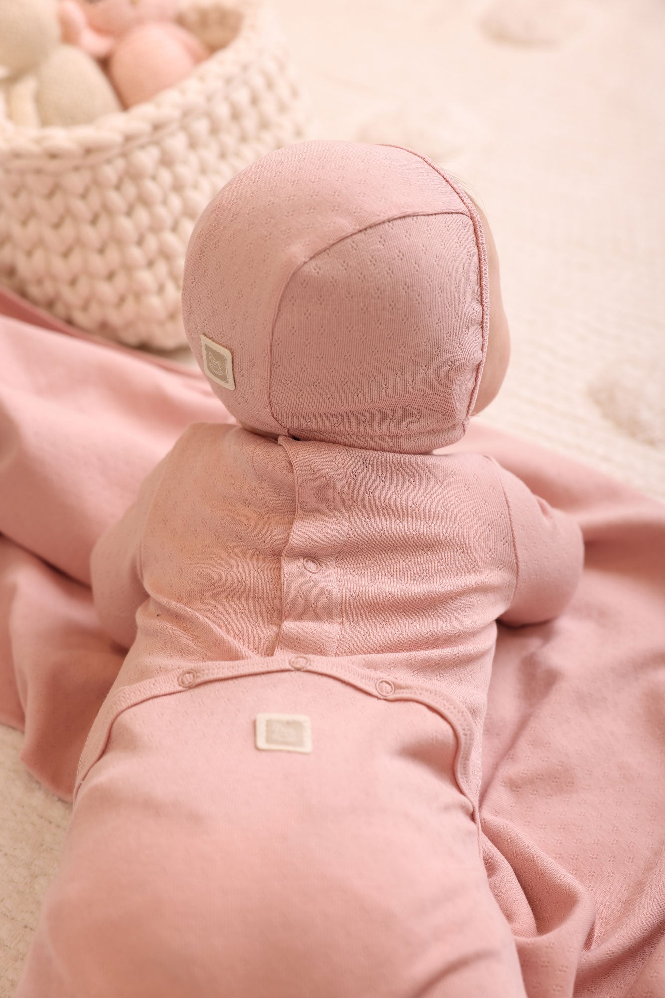 Wrap w/ Chiffon Ribbon Footie and Bonnet