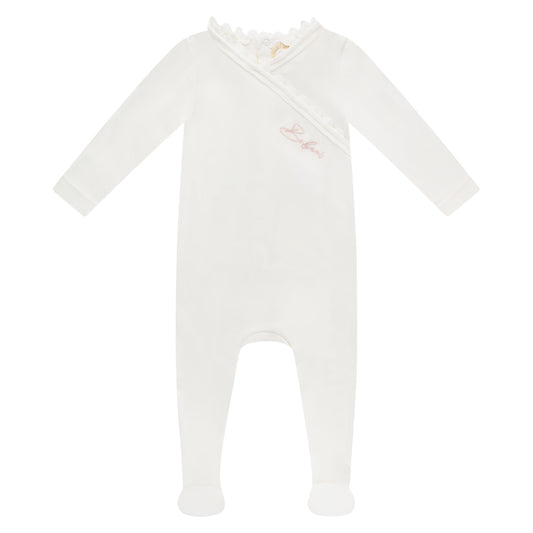 Grosgrain Trim Footie