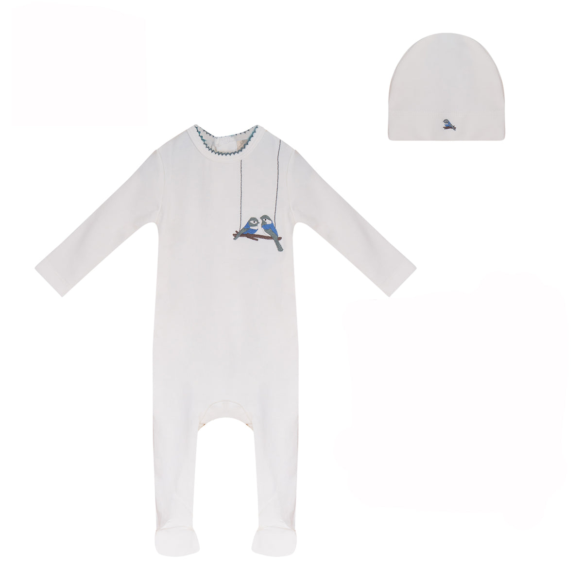 Bird Footie and Hat Set  [73W272B]