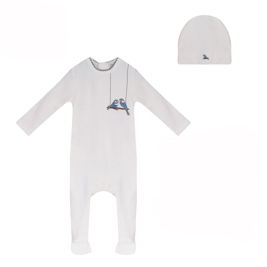 Bird Footie and Hat Set  [73W272B]