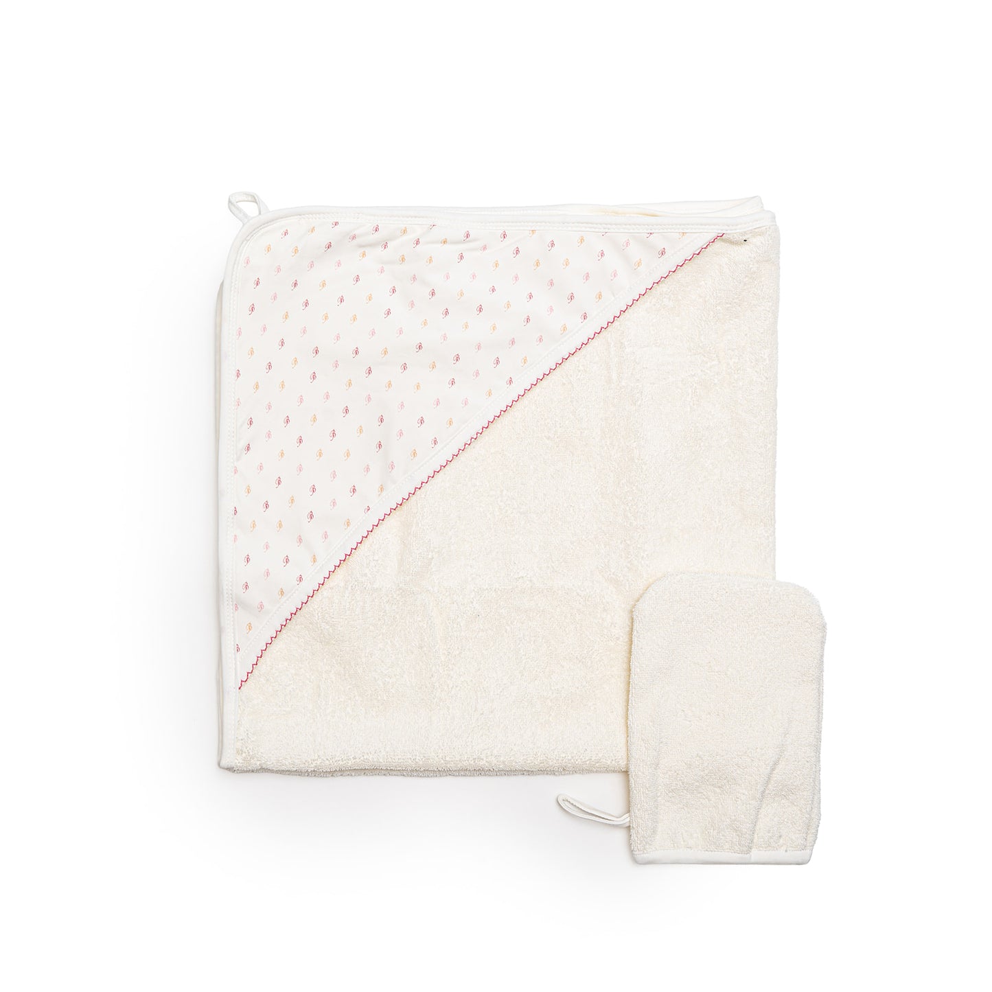 Hooded Towel with All Over B Hood Pink