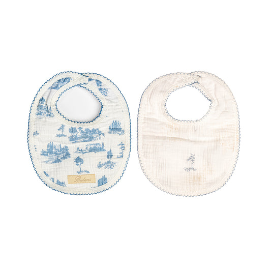 Forest Reversible Bib Blue