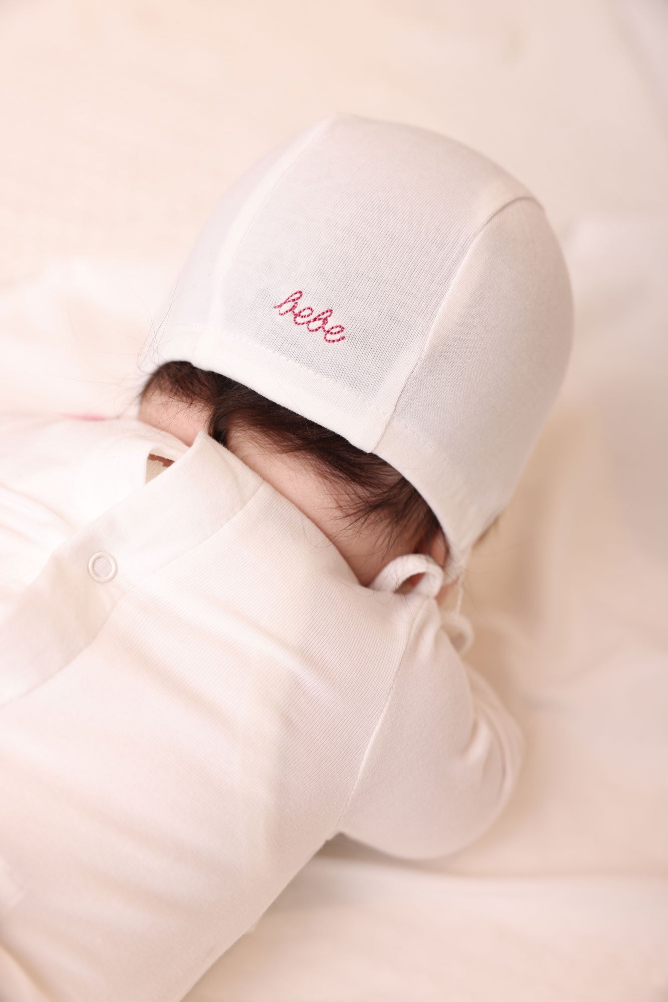 Bebe Footie and Bonnet