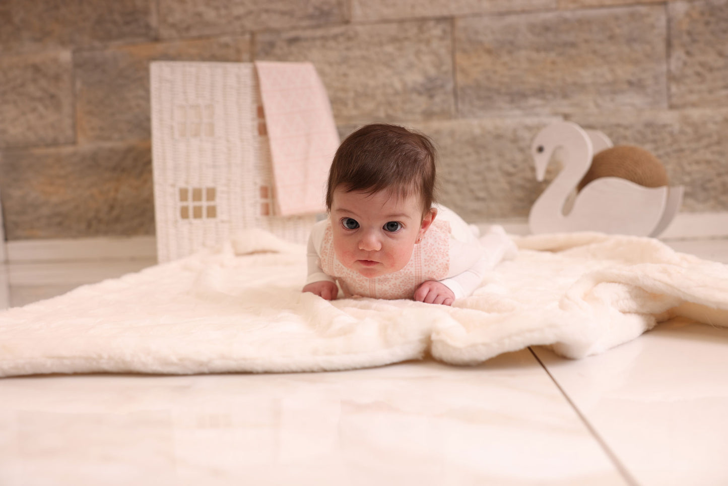 AOP Poplin Bib Footie and Bonnet