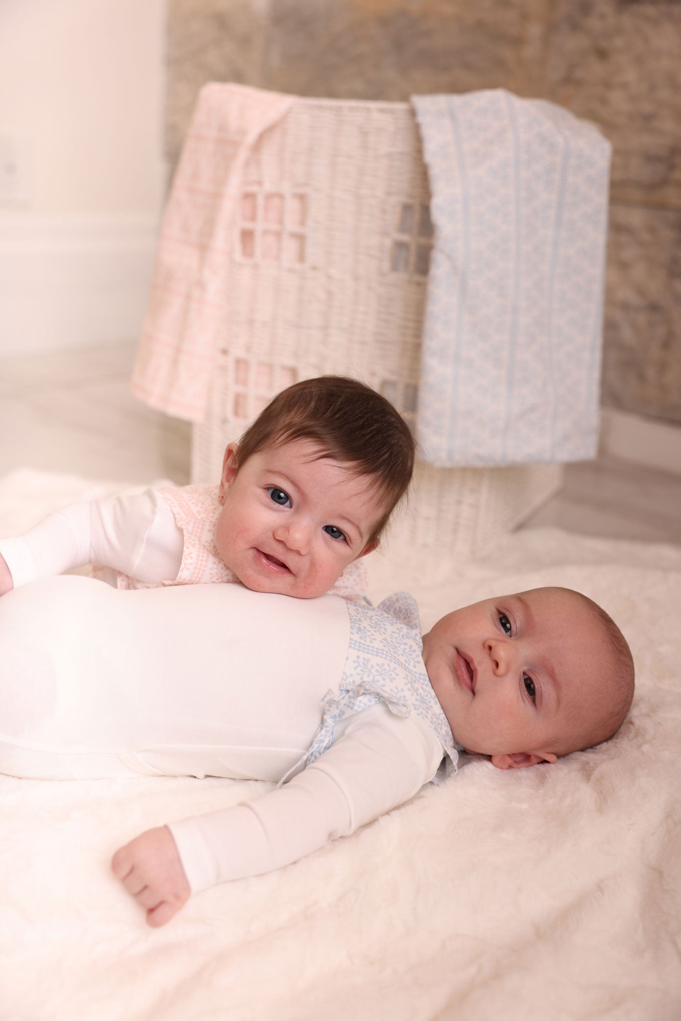 AOP Poplin Bib Footie and Bonnet